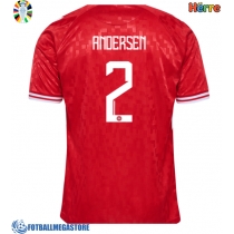 Fotballdrakt Herre Danmark Joachim Andersen #2 Hjemmedrakt EM 2024 Kortermet